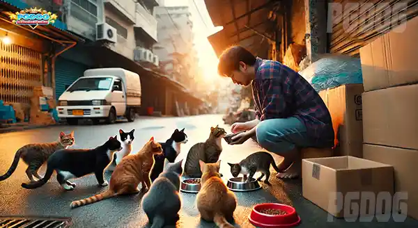 การช่วยเหลือ แมวจรจัด