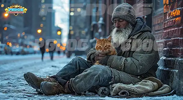 แมว กับคนไร้บ้าน
