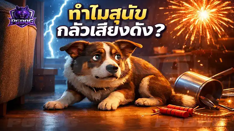 ทำไมสุนัข กลัวเสียงดัง
