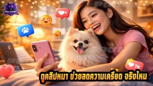 ดูคลิปหมา ช่วยลดความเครียด จริงไหม