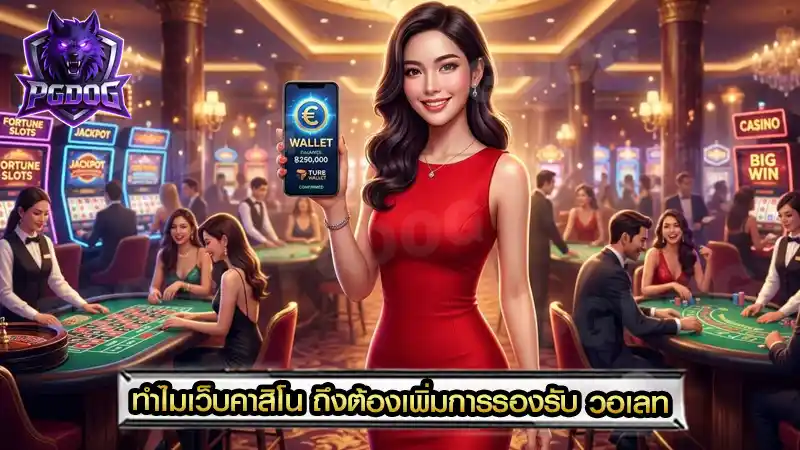 ทำไมเว็บคาสิโน ถึงต้องเพิ่มการรองรับ วอเลท
