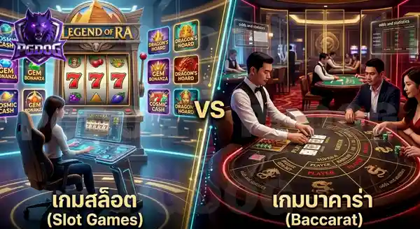 สล็อต กับ บาคาร่า เกมไหนดีกว่ากัน